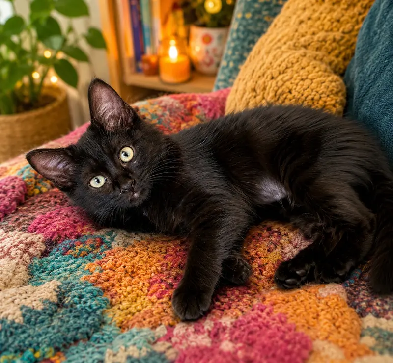 Kenya, a kitten up for adoption