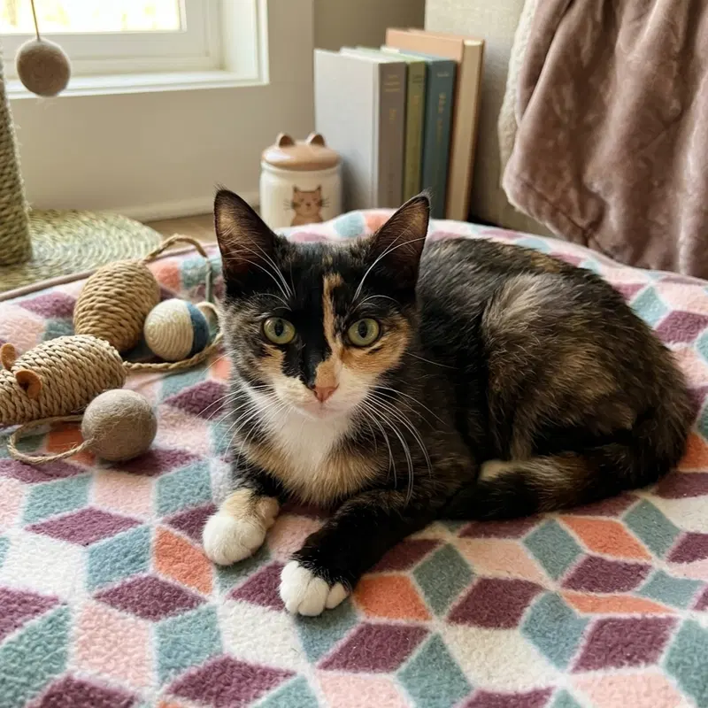 Sasha, a young female cat up for adoption
