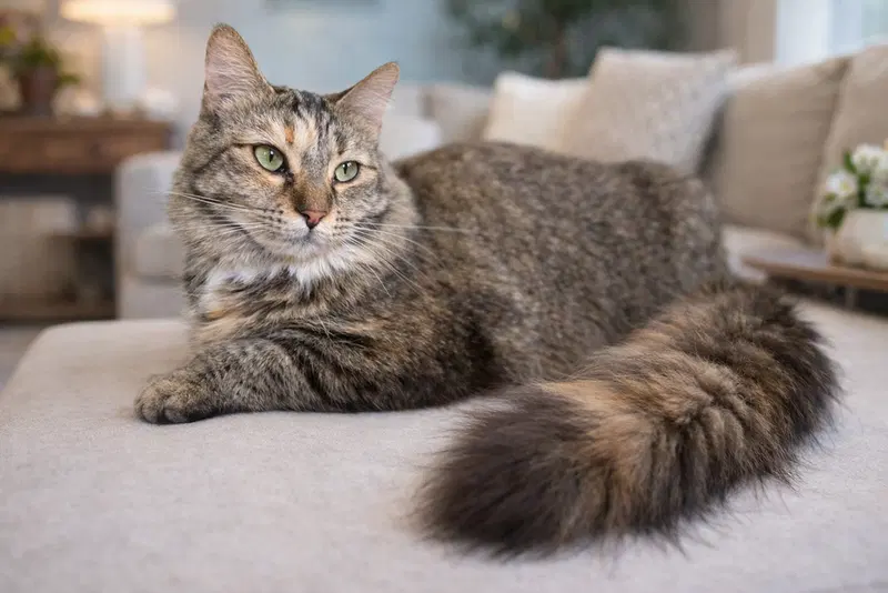 Flutter, an adult female cat up for adoption