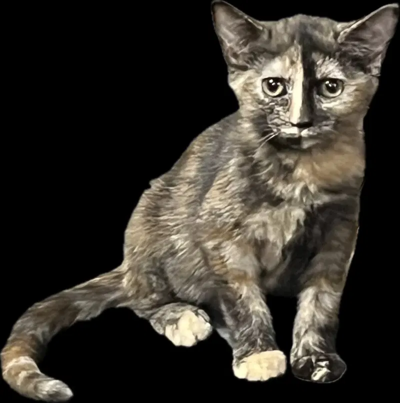 Fayette, a young female cat up for adoption