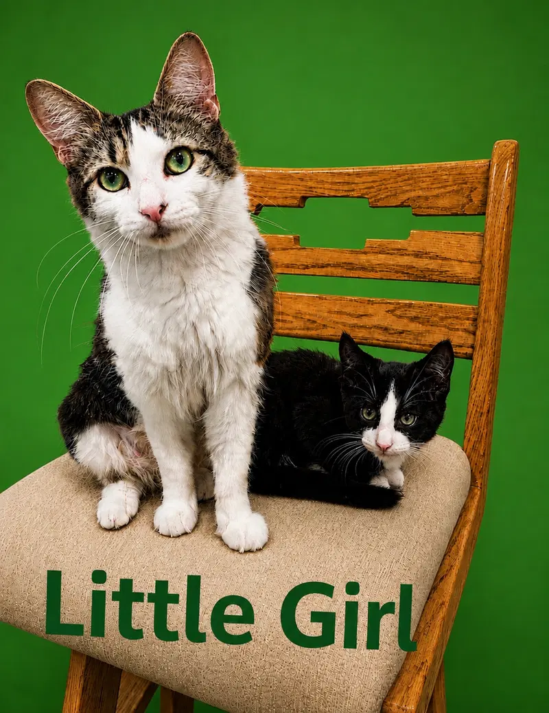 Little Girl, a young female cat up for adoption