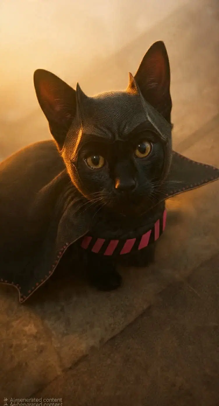 Bruce Wayne, a male cat up for adoption