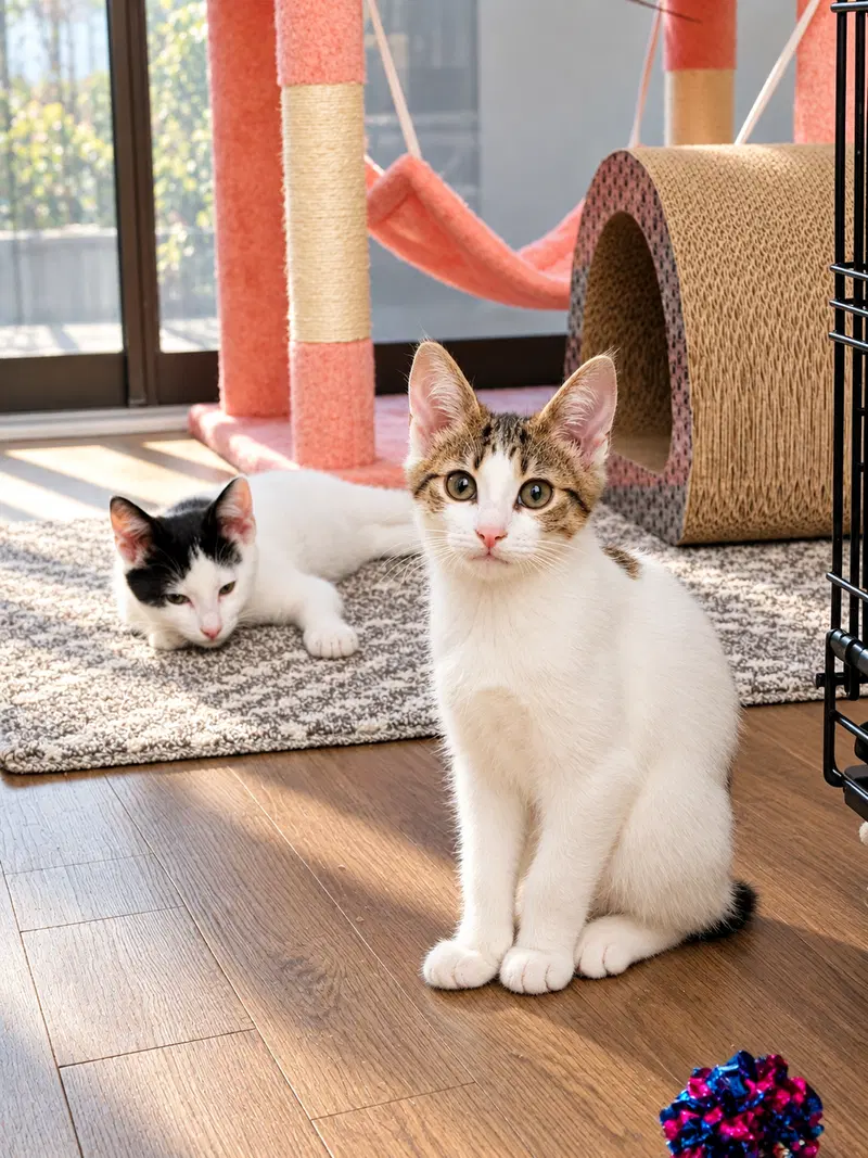 Egg, a female Bobtail kitten up for adoption