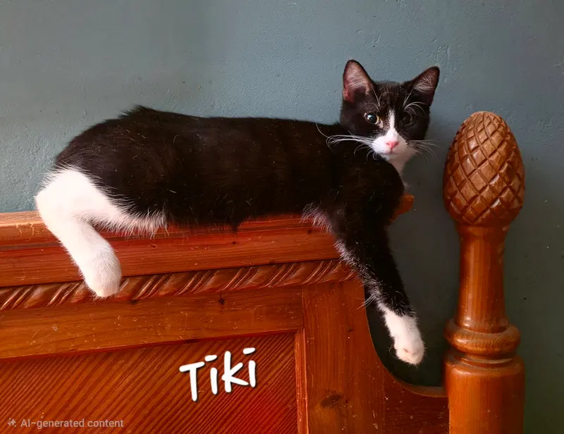 Tiki, a young female cat up for adoption