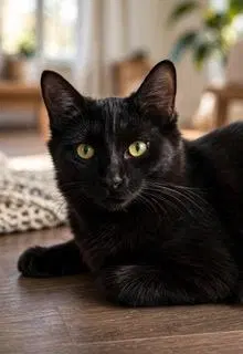 Kitten Boba, a young male cat up for adoption