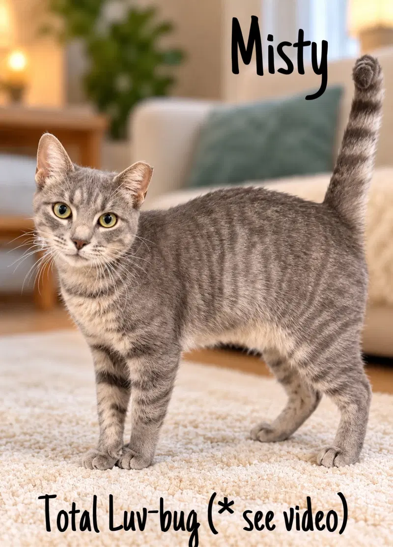 Misty Willow Grove, a young female Tabby cat up for adoption