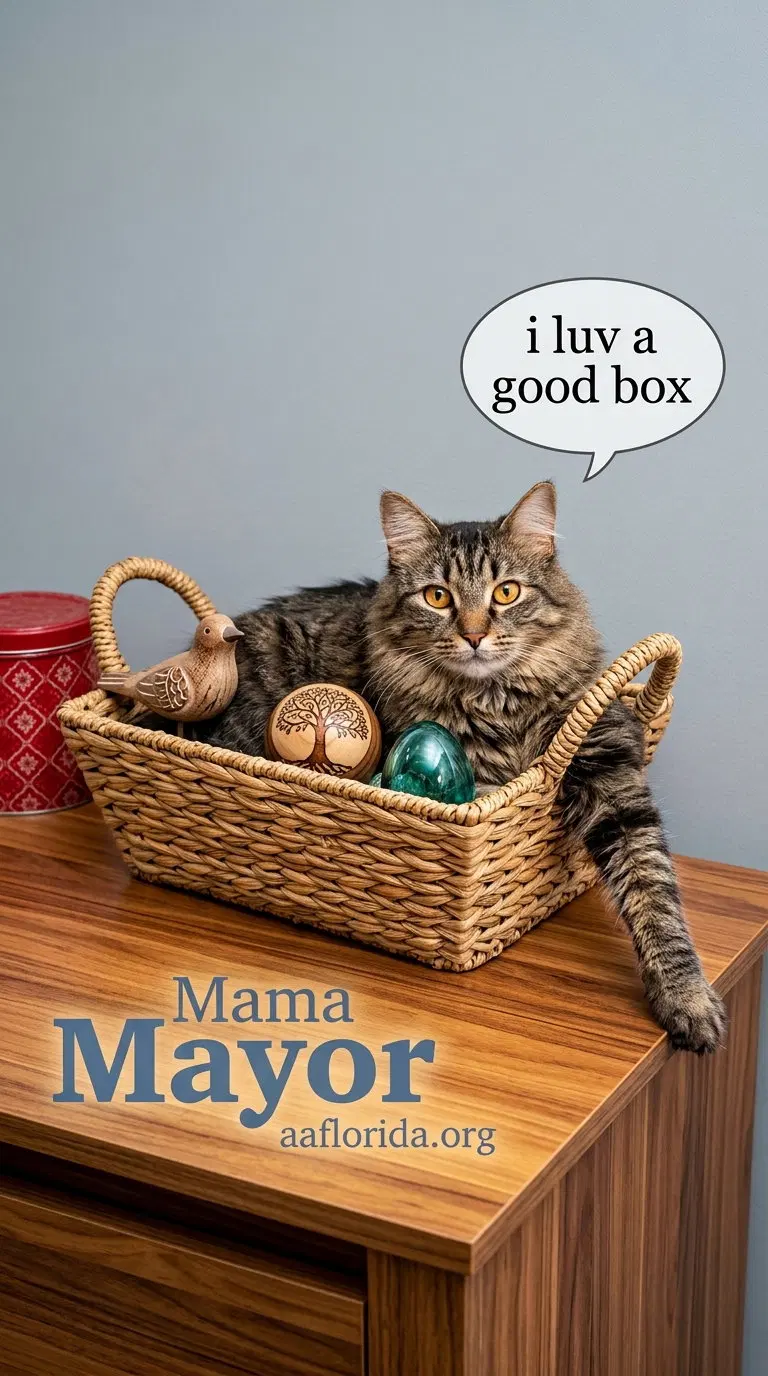Mayor, a female cat up for adoption