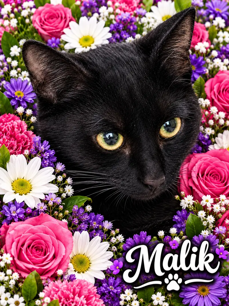 Malik Rocker, a male kitten up for adoption