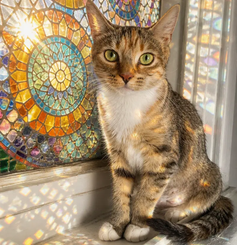 Goldie, an adult female cat up for adoption