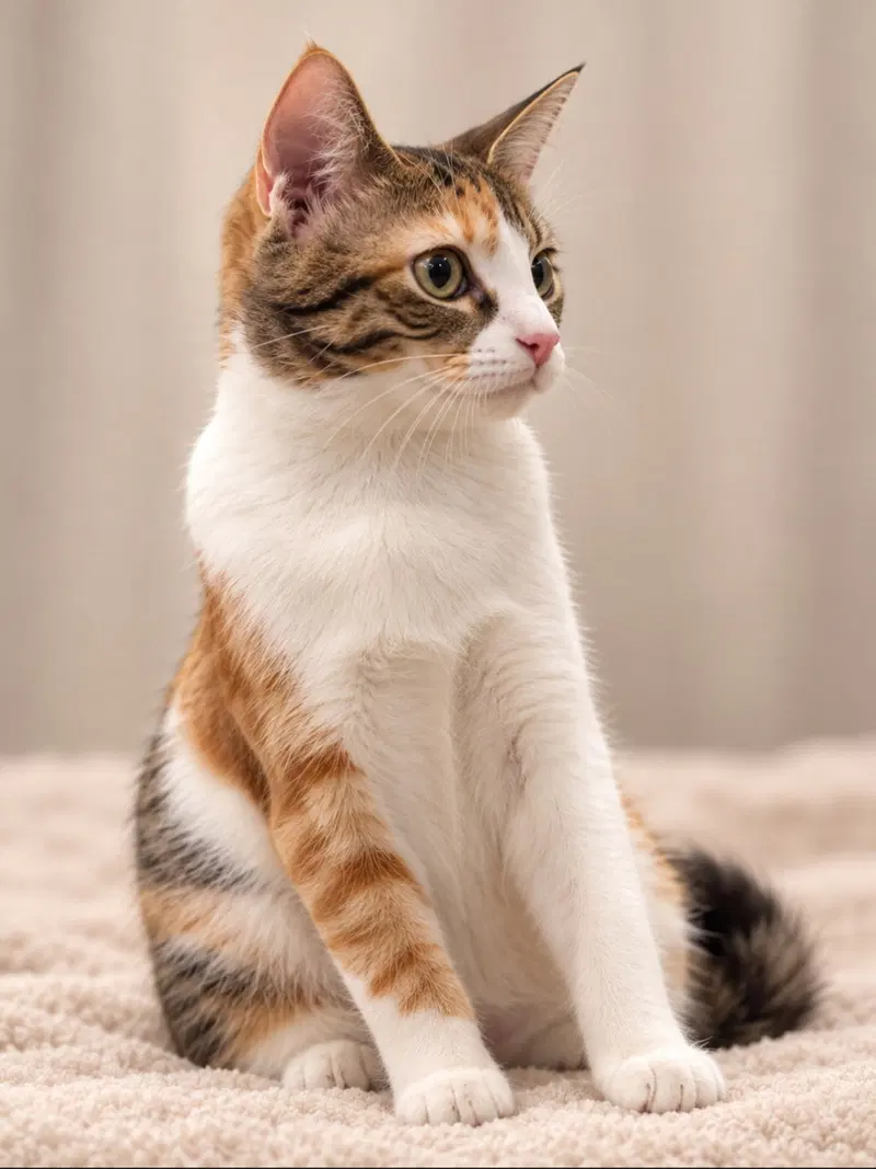 Bunny, a female Calico kitten up for adoption