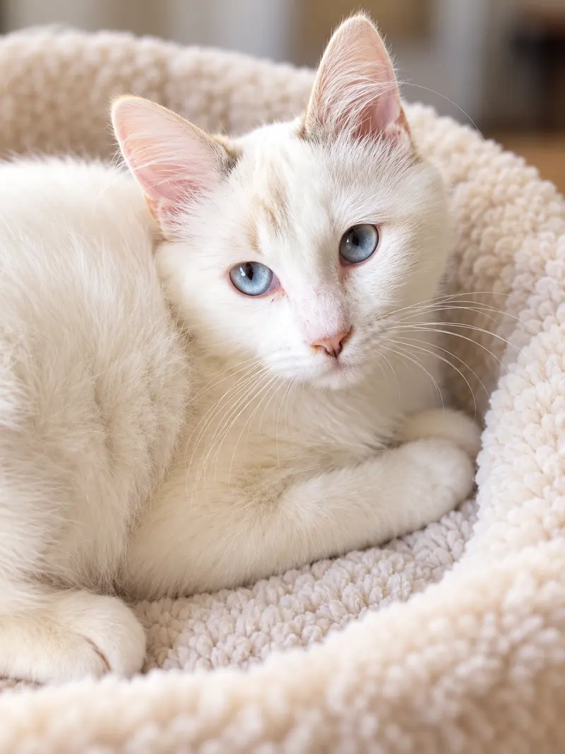 Bunny, a female Siamese kitten up for adoption