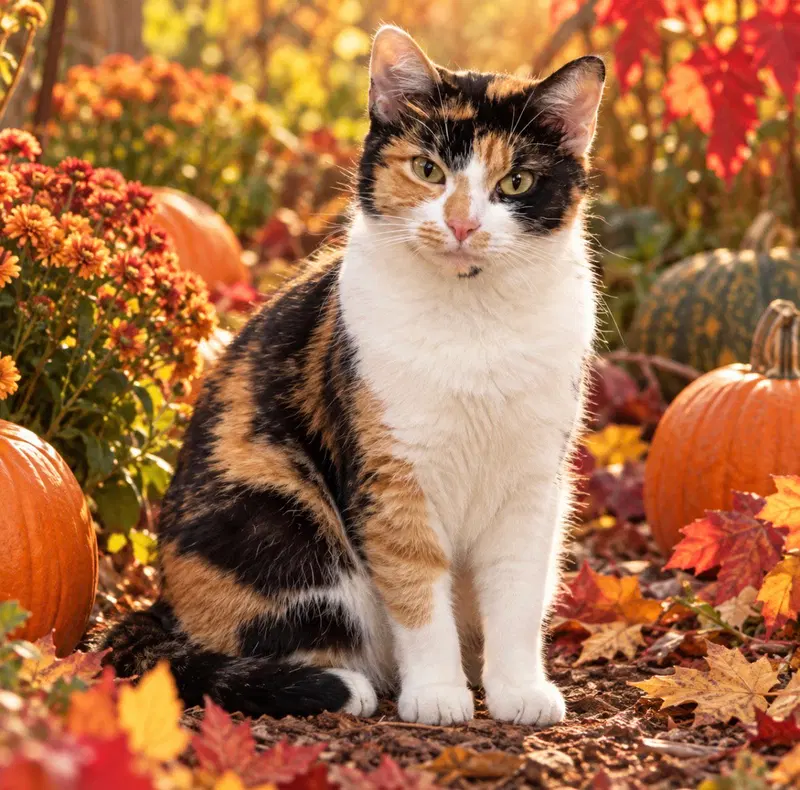 Cora Bell, an adult female Calico cat up for adoption
