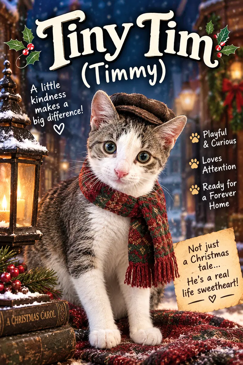 TinyTim, a male cat up for adoption