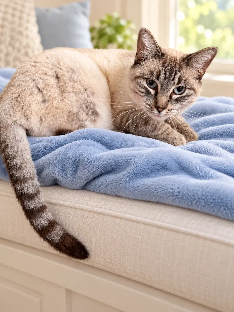Miss Kitty, an adult female Siamese cat up for adoption