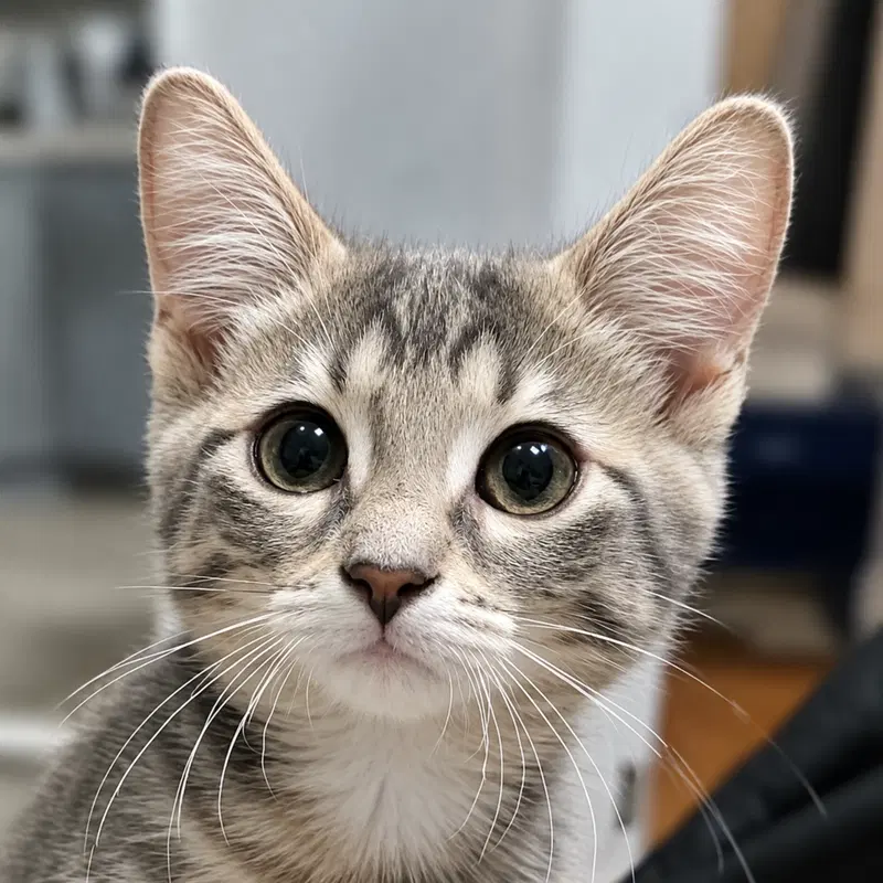 Mochi, a female kitten up for adoption
