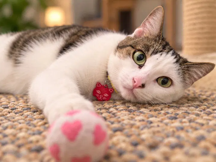 Pearlie Girlie, an adult female Turkish Van cat up for adoption