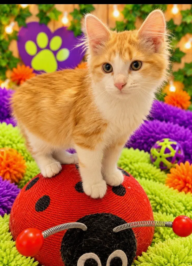 Toby, a male kitten up for adoption