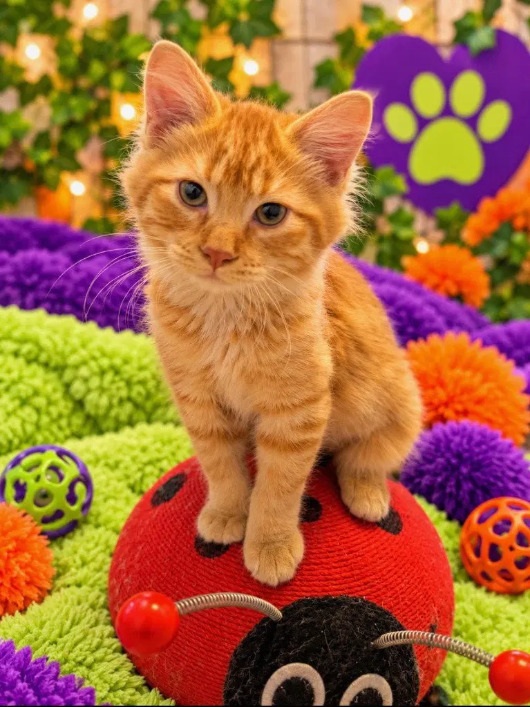 Orangesicle, a male kitten up for adoption