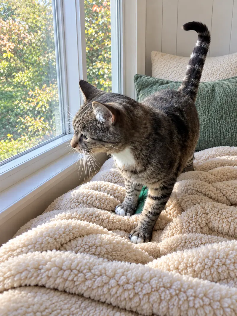 Tiger, an adult male Tabby cat up for adoption