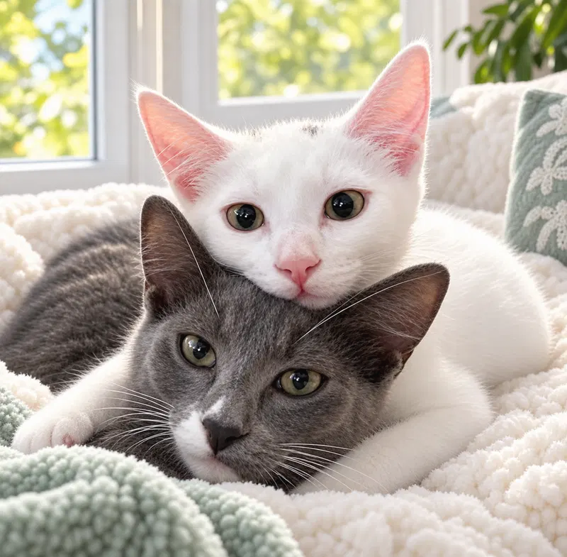 Hans & Zimmer, adult male cats up for adoption